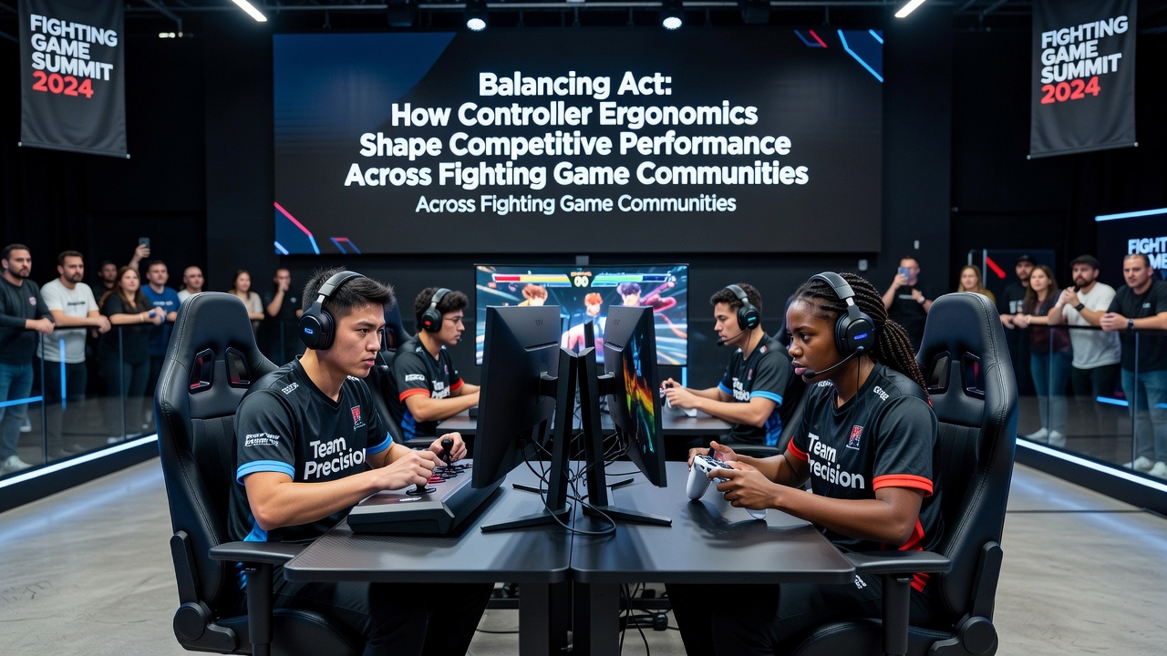 Close-up view of multiple controller types side by side showing button layouts and grip designs