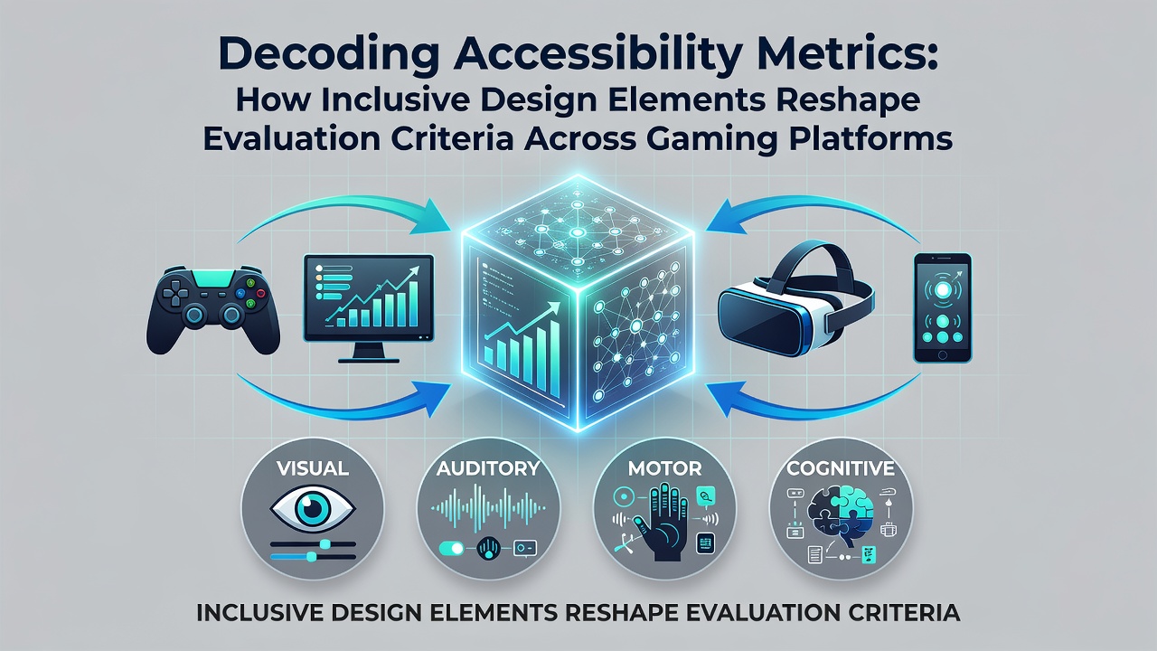 Overview of accessibility metrics dashboard showing inclusive design indicators across gaming platforms