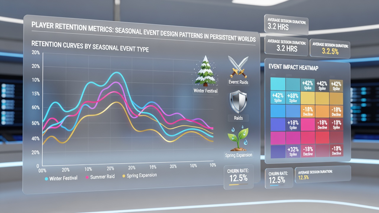 Heatmap visualization of player logins during seasonal events in persistent multiplayer environments