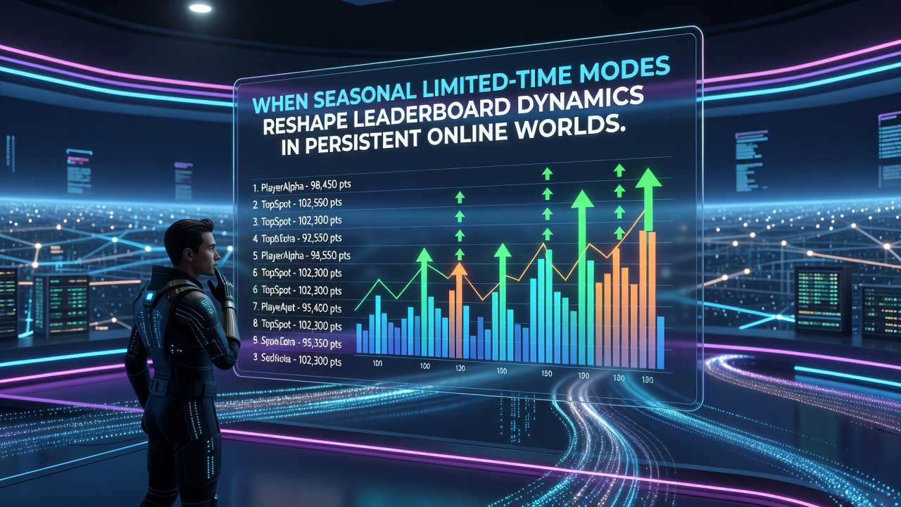 Players participating in a seasonal limited-time event within a persistent online multiplayer world